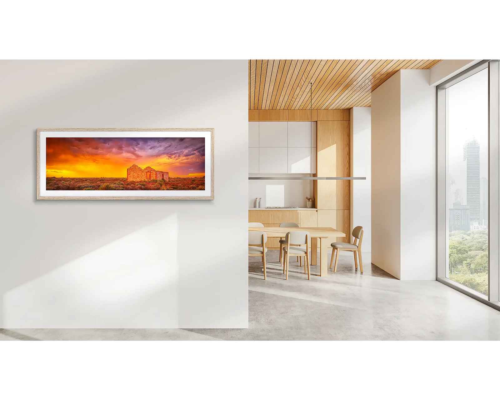 Pioneering Spirit. Sunset over an old farm in the Outback, Flinders Ranges, South Australia.