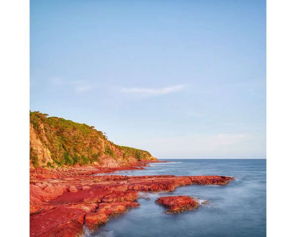 Point. Sunset Over Merimbula Point - NSW South Coast. Acrylic Block.