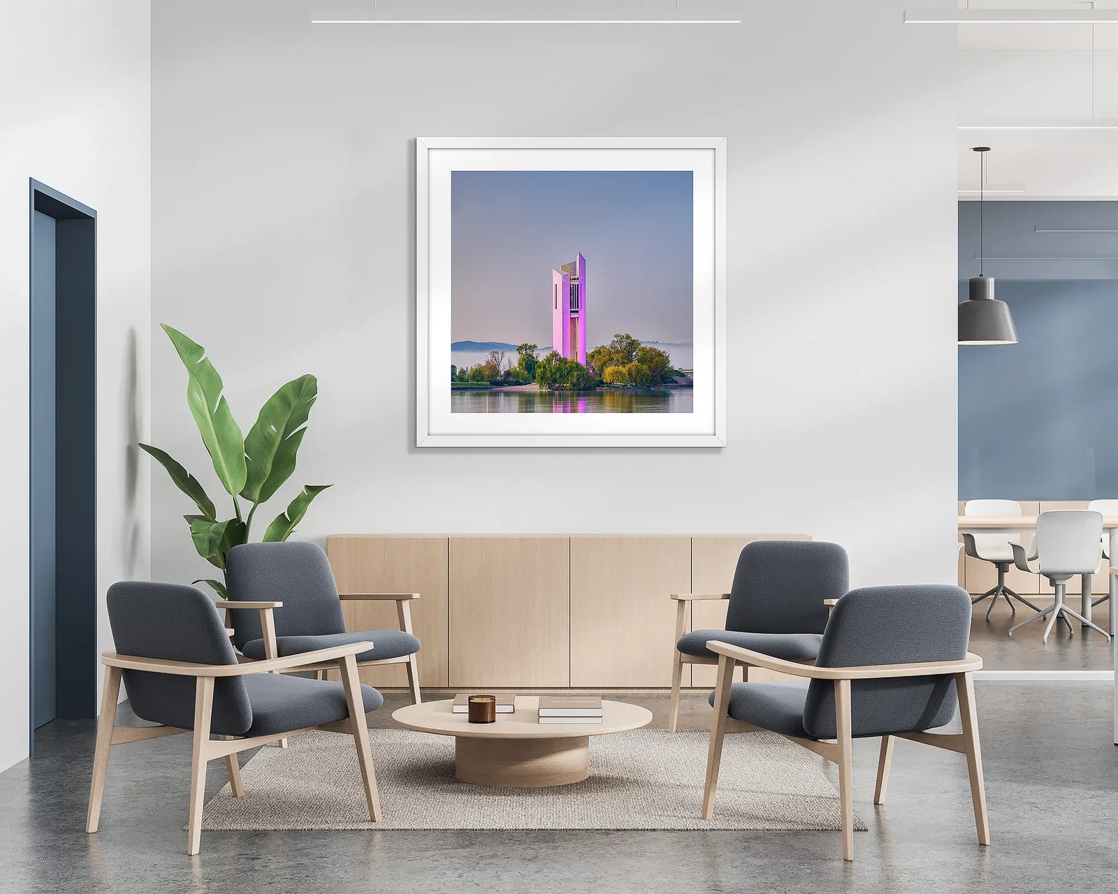 Purple Popsicle. National Carillon lit up in purple. 