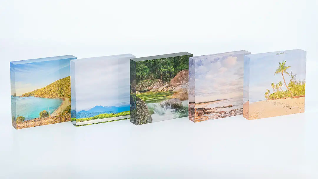 Queensland acrylic block collection. Australian Artwork.