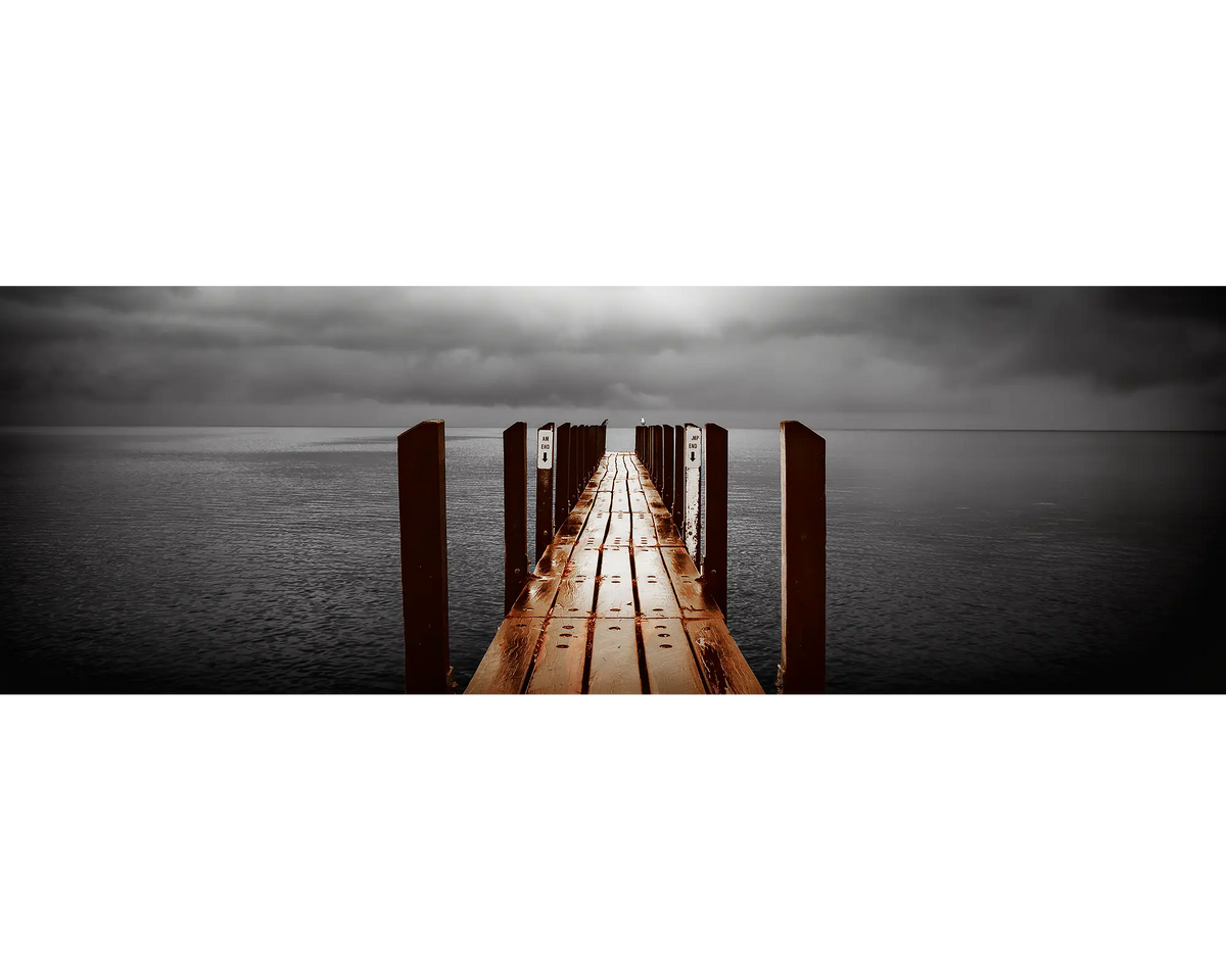 Rain Over Geogrpahe Bay, Quindalup Jetty, Western Australia.