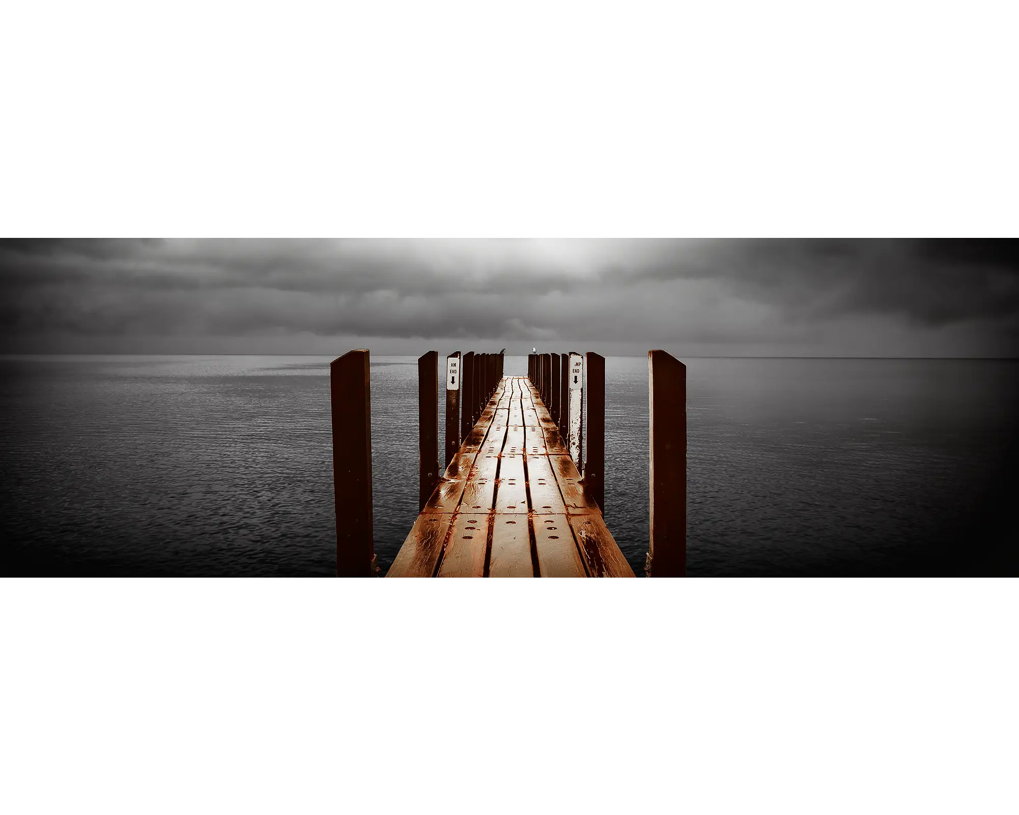 Rain Over Geogrpahe Bay, Quindalup Jetty, Western Australia.