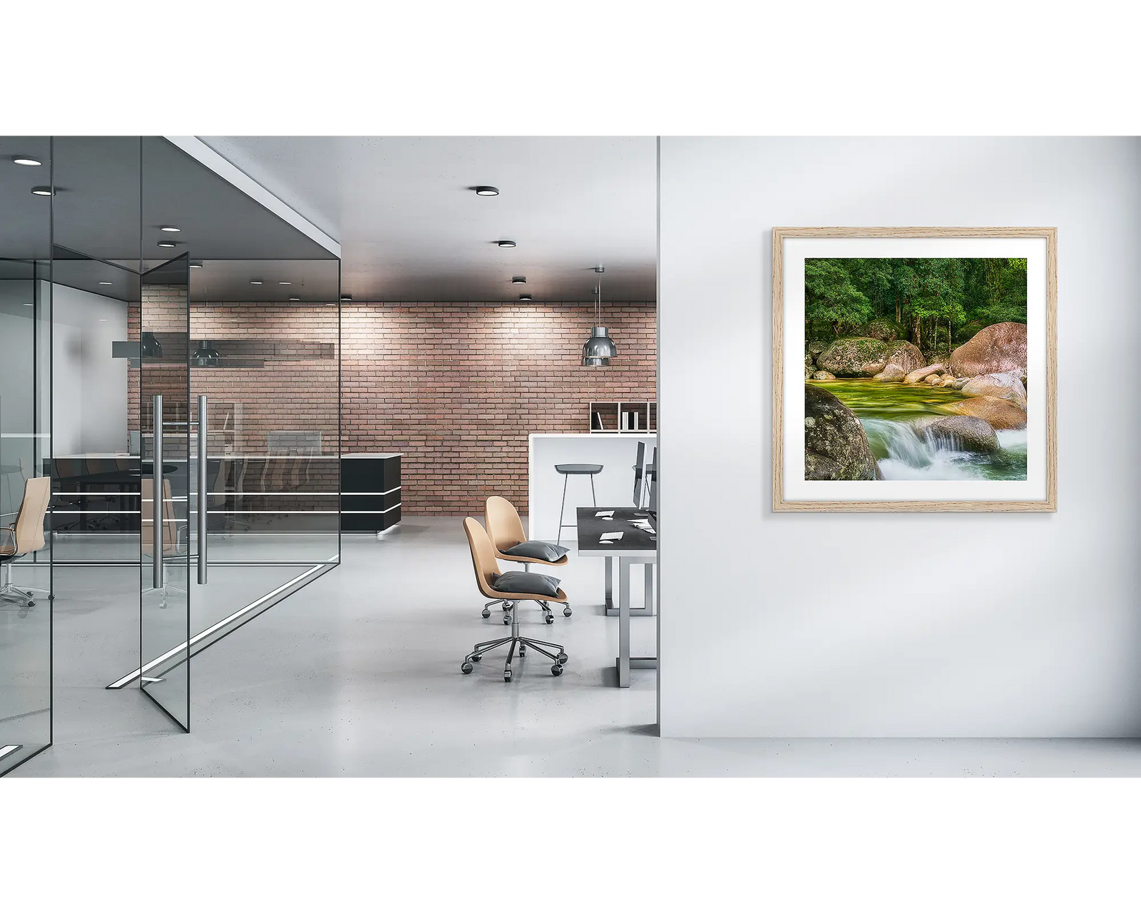 Rainforest Rocks - Waterfall, Mossman Gorge, Queensland, Australia.