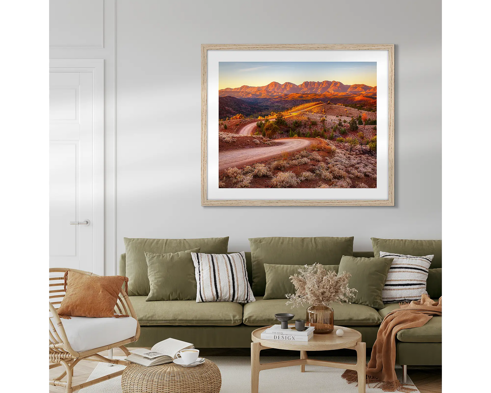 Razorback Ridge - Sunrise over Wilpena Pound, Bunyeroo Valley, Flinders Ranges, South Australia.