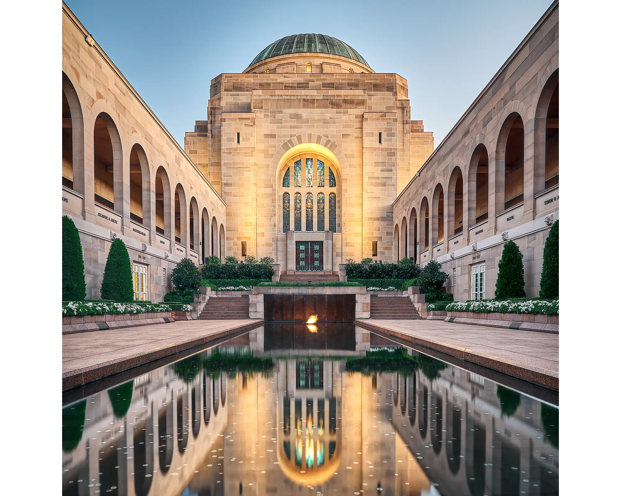 Reflection - Australian War Memorial, Canberra.