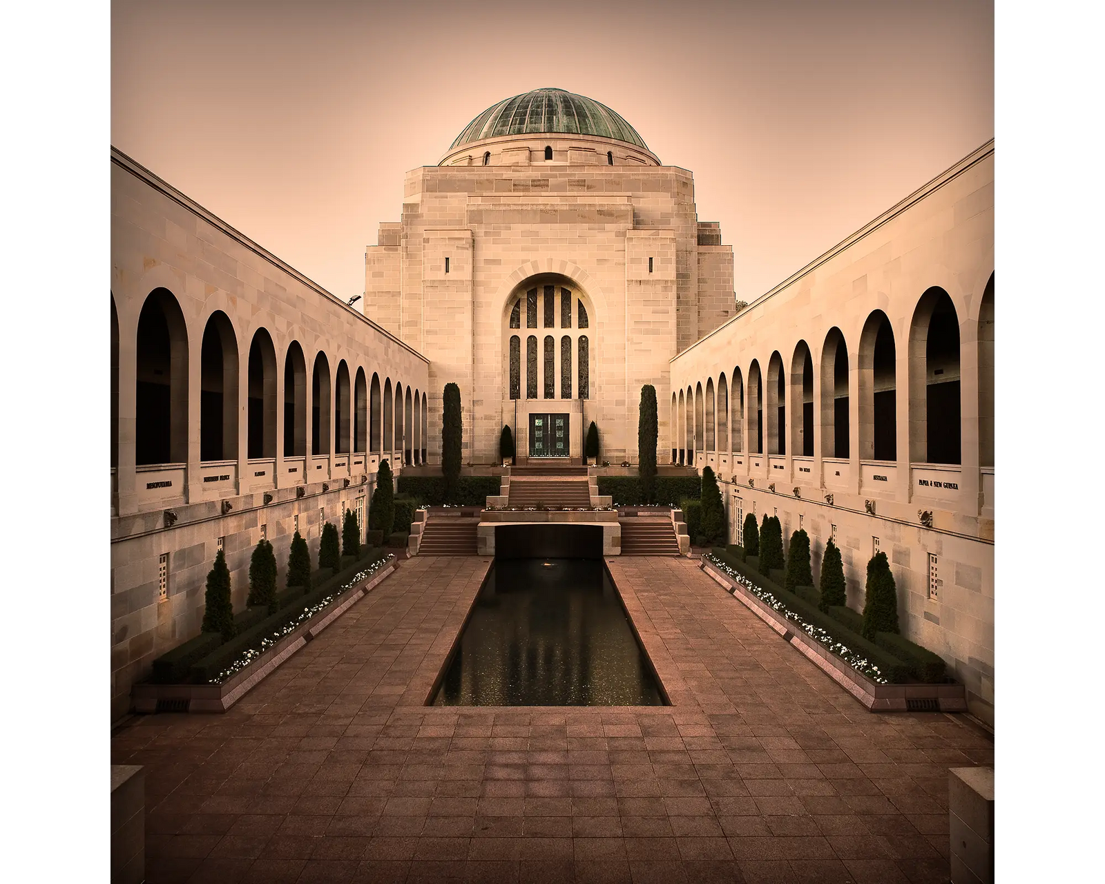Remembrance acrylic block - Australian War Memorial, Canberra. 