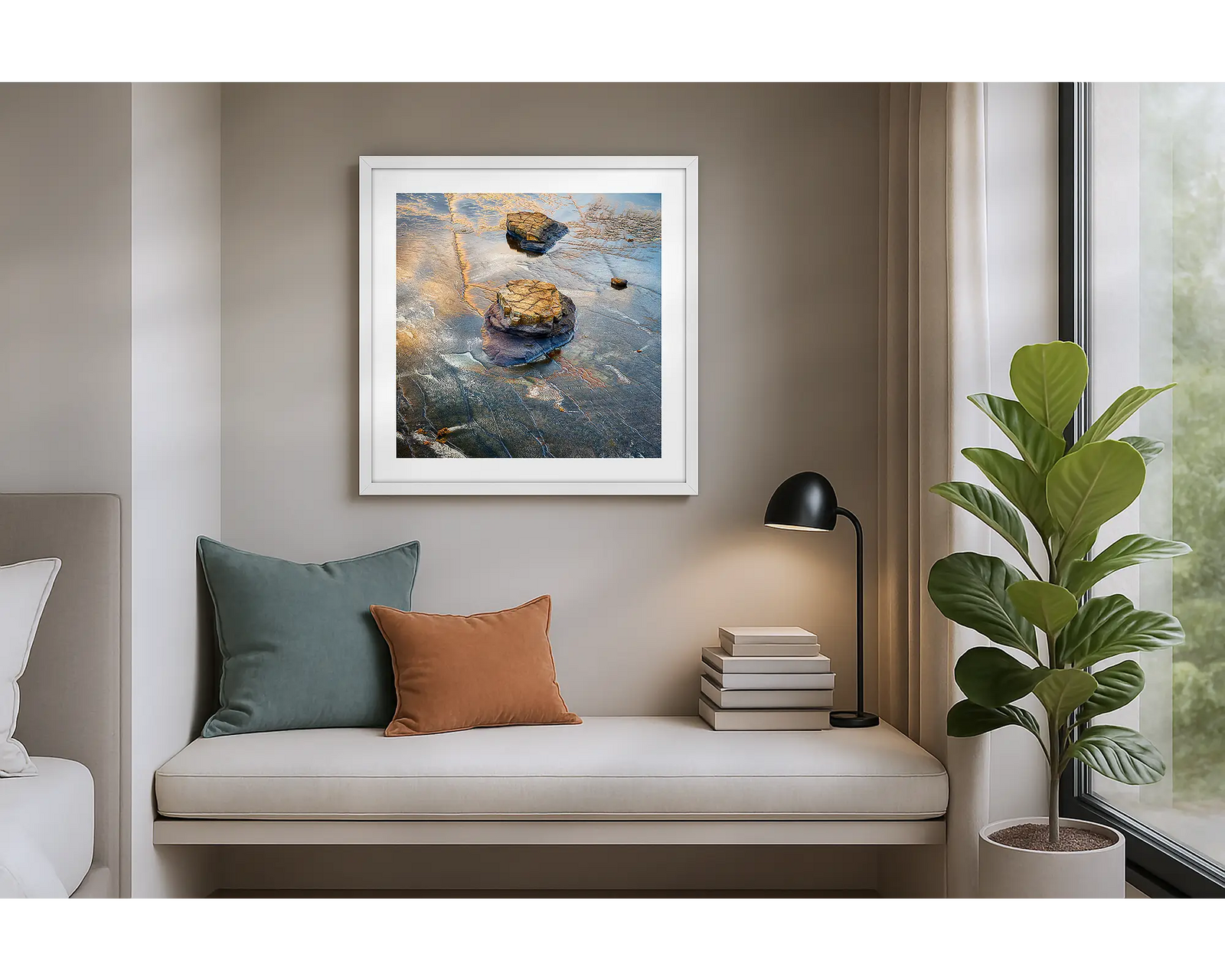 Rock On Rock. Coastal rock formations at sunrise, Murramarang National Park.