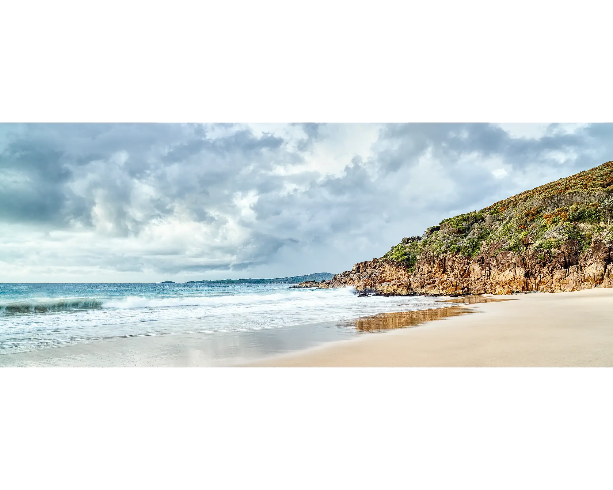 Rolling In. Zenith Beach, Tomaree National Park, New South Wales, Australia.