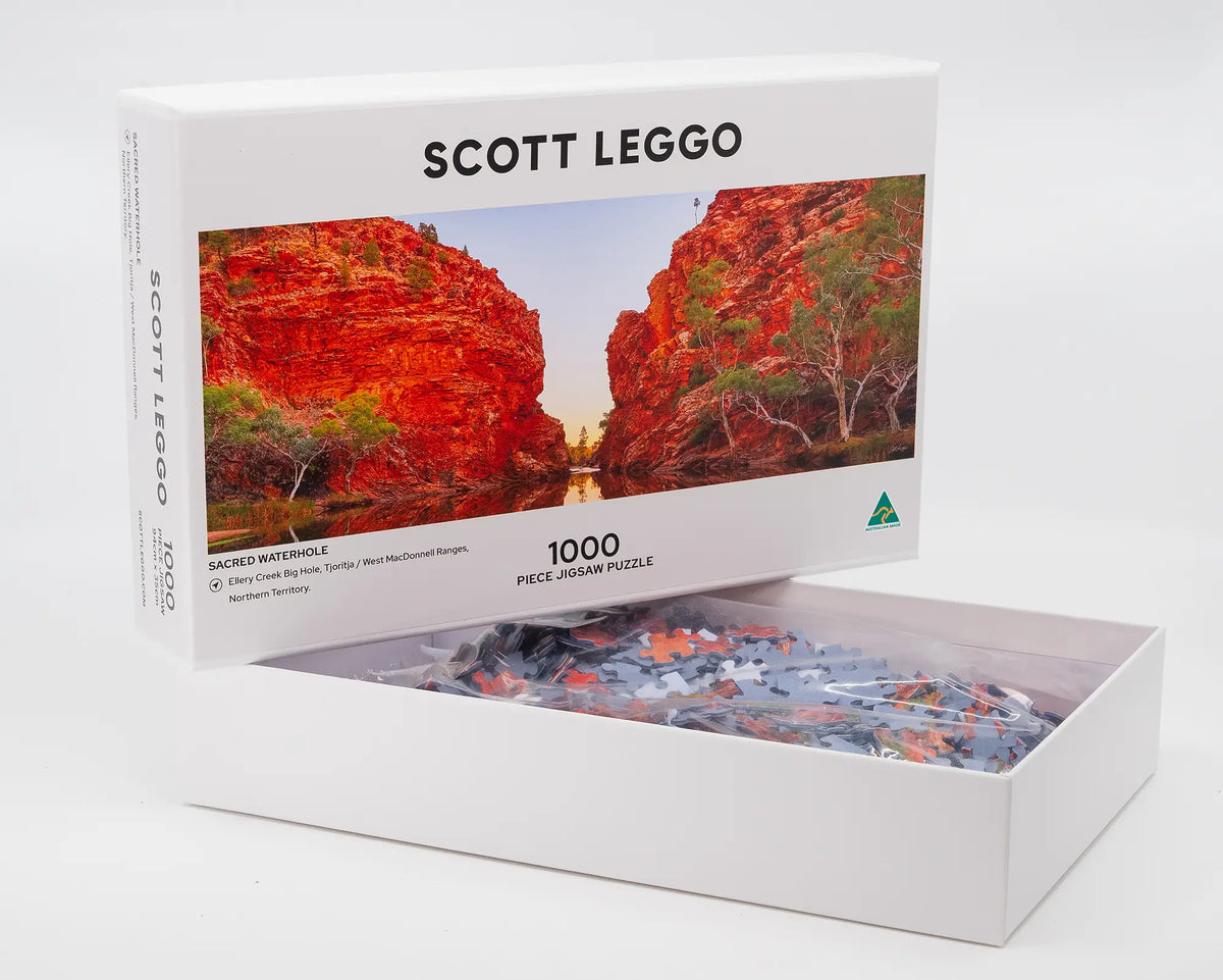 Sacred Waterhole. 1000 piece unboxed jigsaw puzzle, West Macdonnell Ranges, Northern Territory