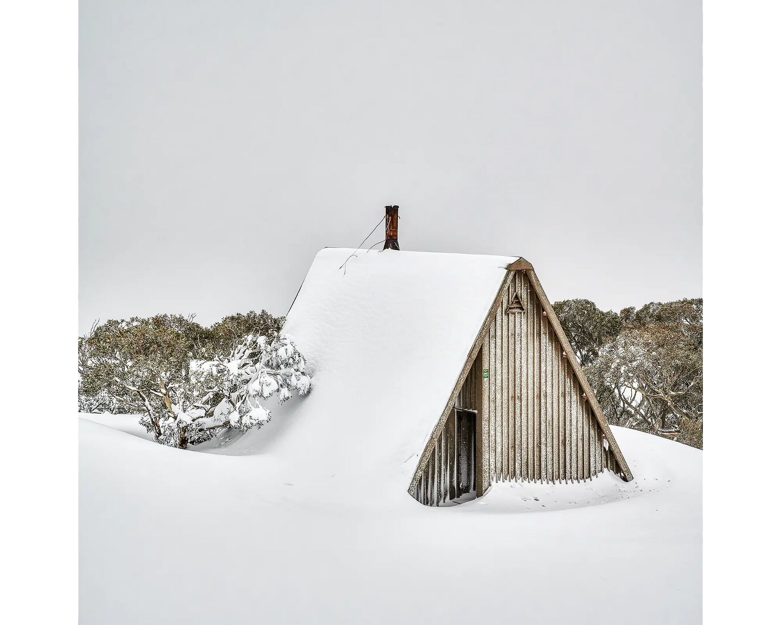 Sheltered acrylic block - Diamantina Hut, Alpine National Park, Victoria. 
