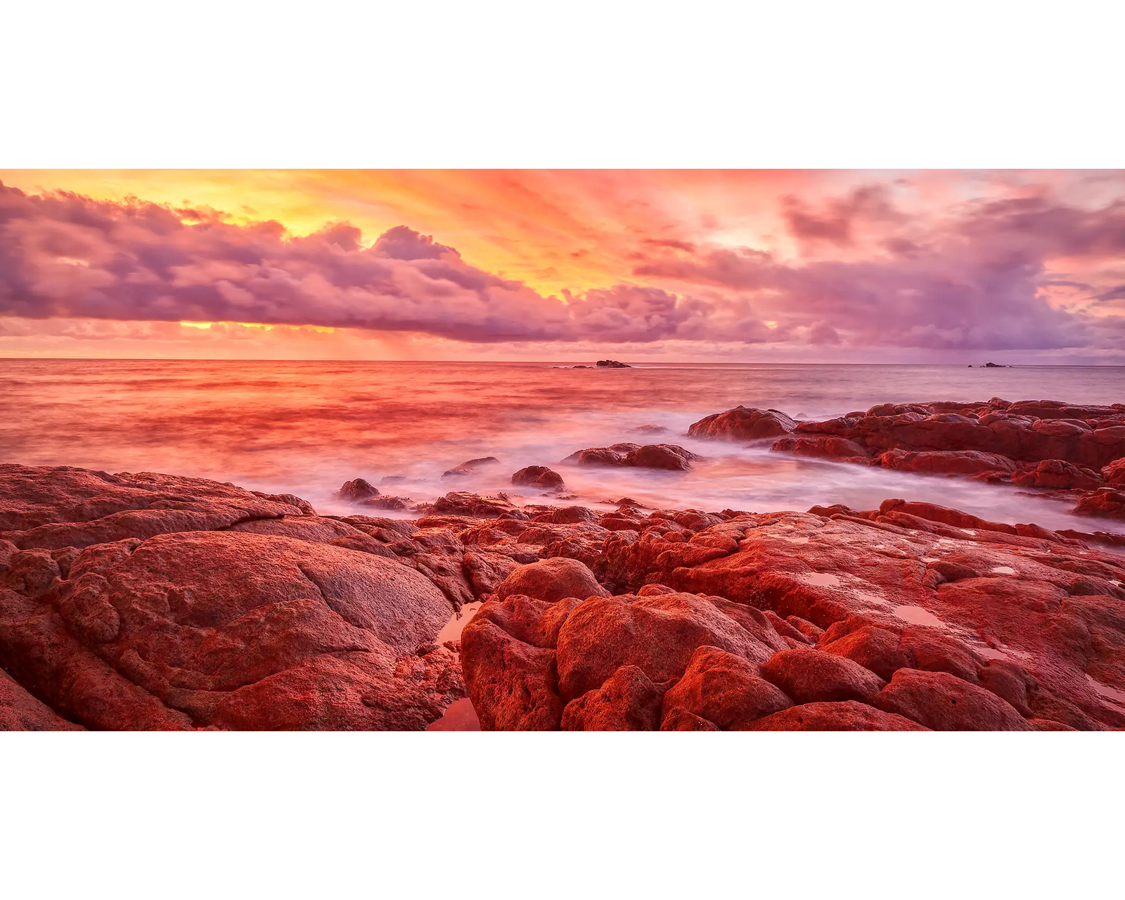 Smiths Sunset. Sunset over Smiths Beach, Western Australia.