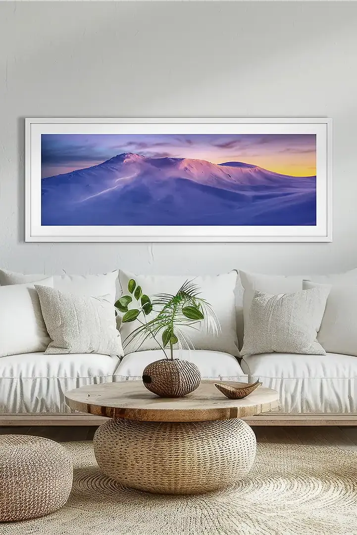Snowy Mountains wall art print collection.