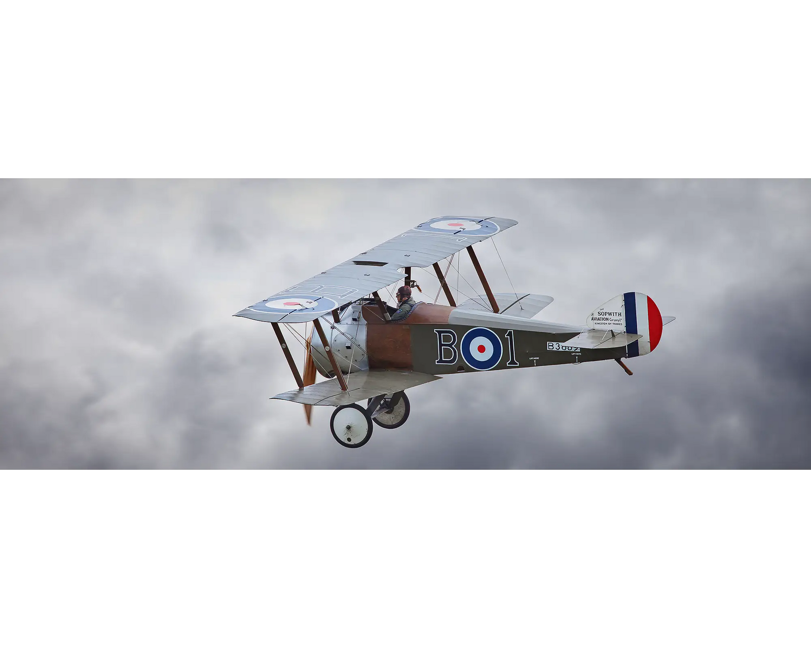 Sopwith Camel. Acrylic block of a Sopwith Camel flying. Australian aerial artwork.
