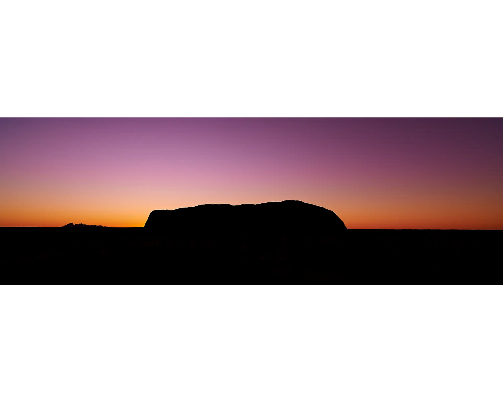 Spiritual Heart - Sunset over Uluru Kata Juta National  Park, Northern Territory, Australia.