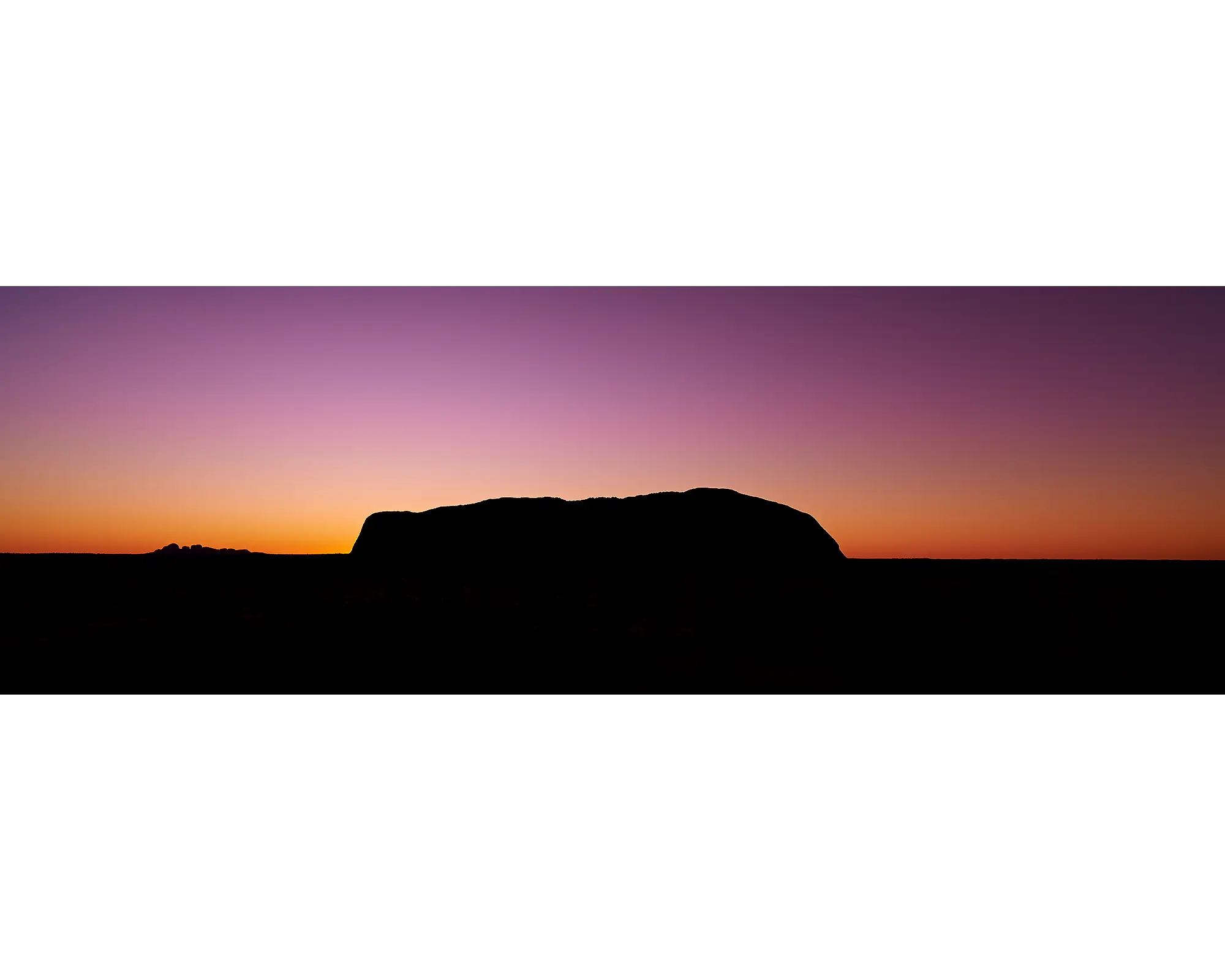 Spiritual Heart - Sunset over Uluru Kata Juta National  Park, Northern Territory, Australia.