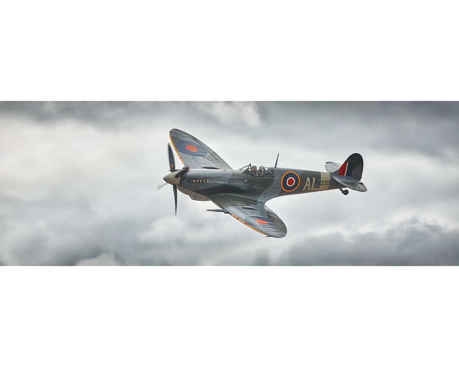 Spitfire. Acrylic block of a Vickers Supermarine Spitfire. Australian Aerial artwork.