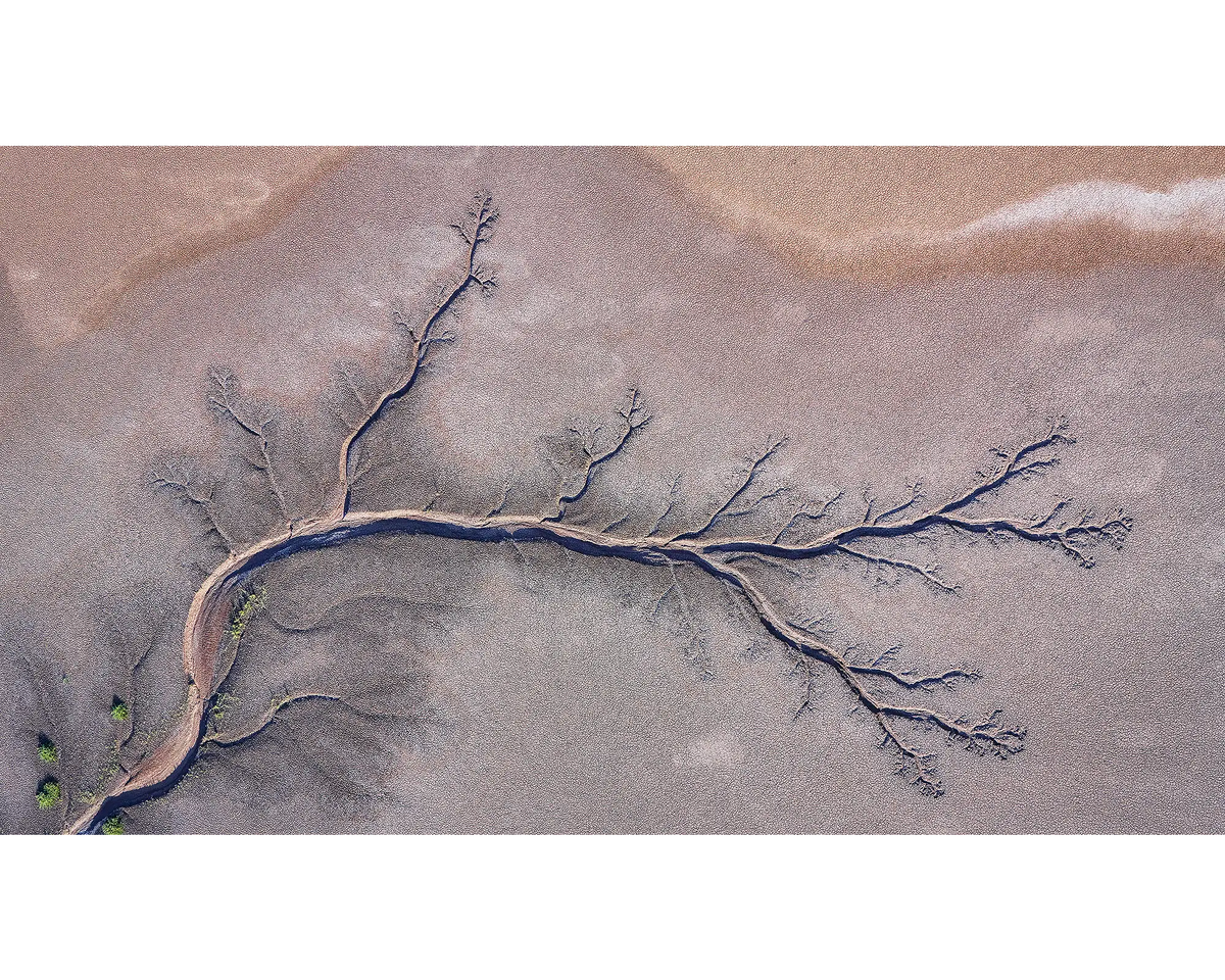 Sprawl. King River patterns viewed from the air in the Kimberley, Western Australia.