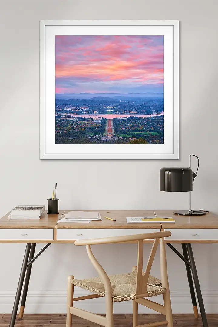 Square wall art print collection.