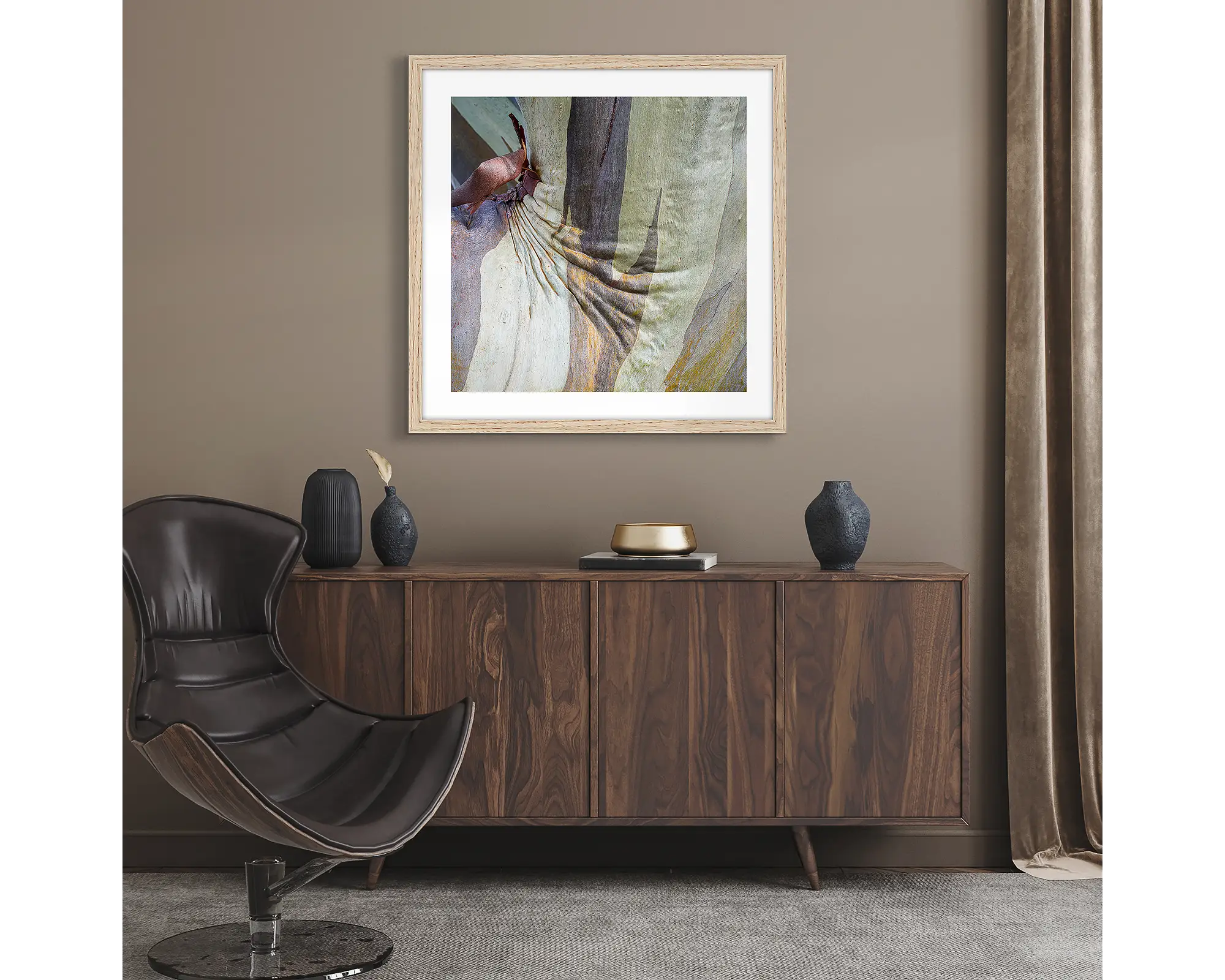 Squish. Patterns in Snow Gum bark, Mount Buller, Victoria.