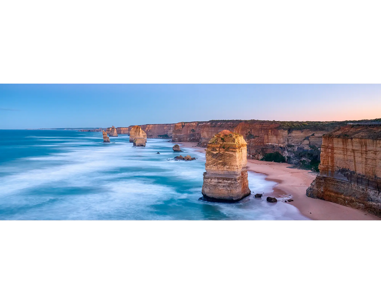 Twelve Apostles at sunrise, Port Campbell National Park, Victoria. 