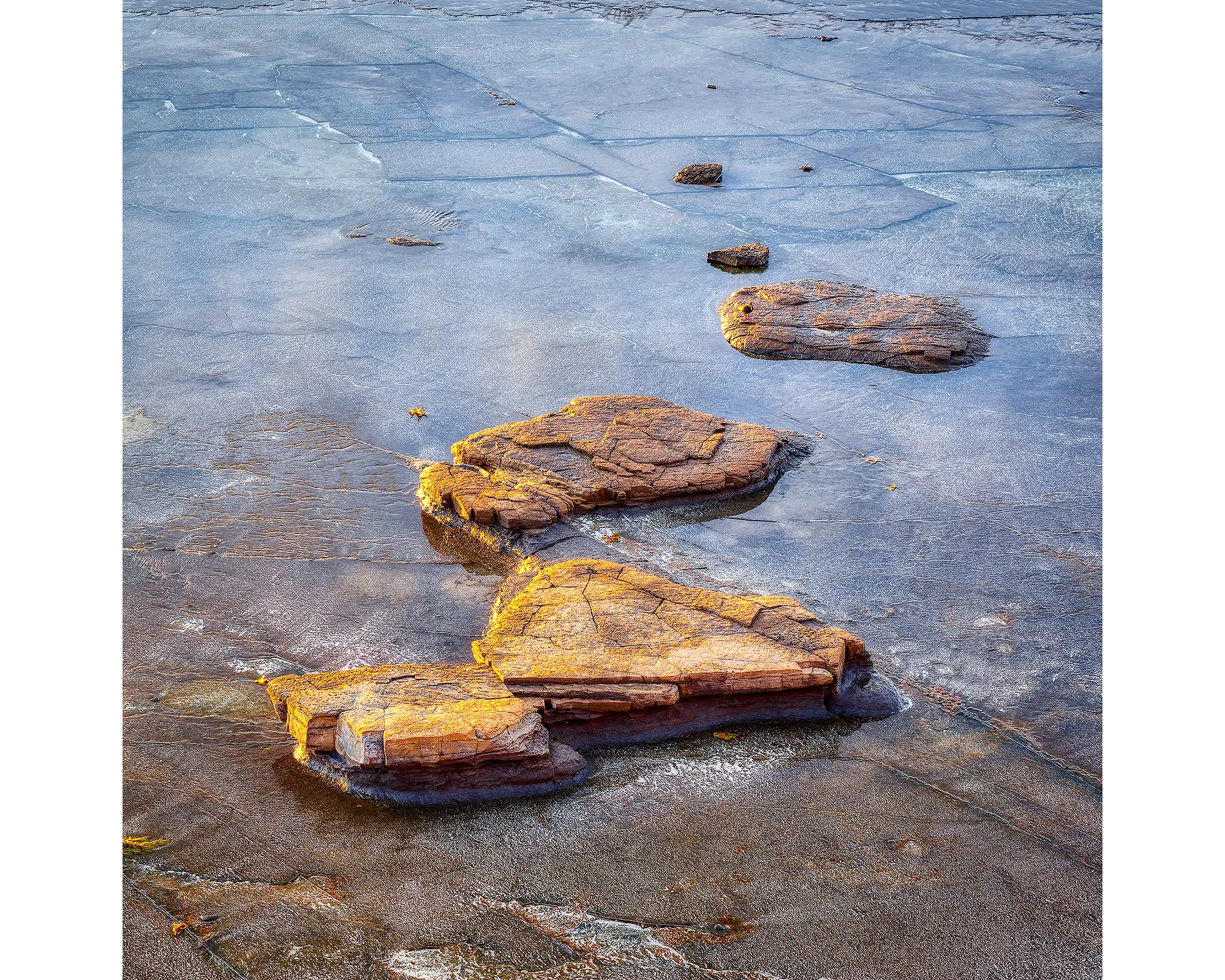 Stepping Stones. Coastal rock, Murramarang National Park.