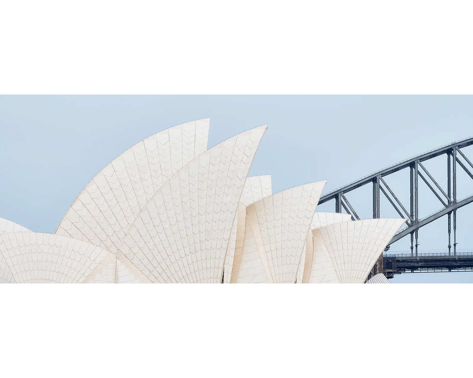 Sydney Outlines. Sydney Opera House and Sydney Harbour Bridge.