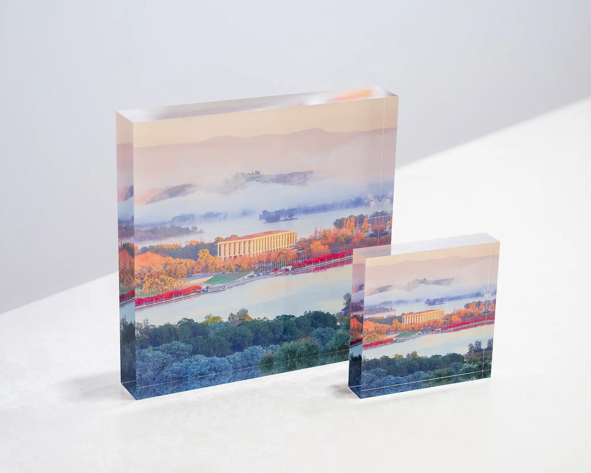 The Library. National Library of Australia, Canberra, 19cm and 10cm acrylic blocks.