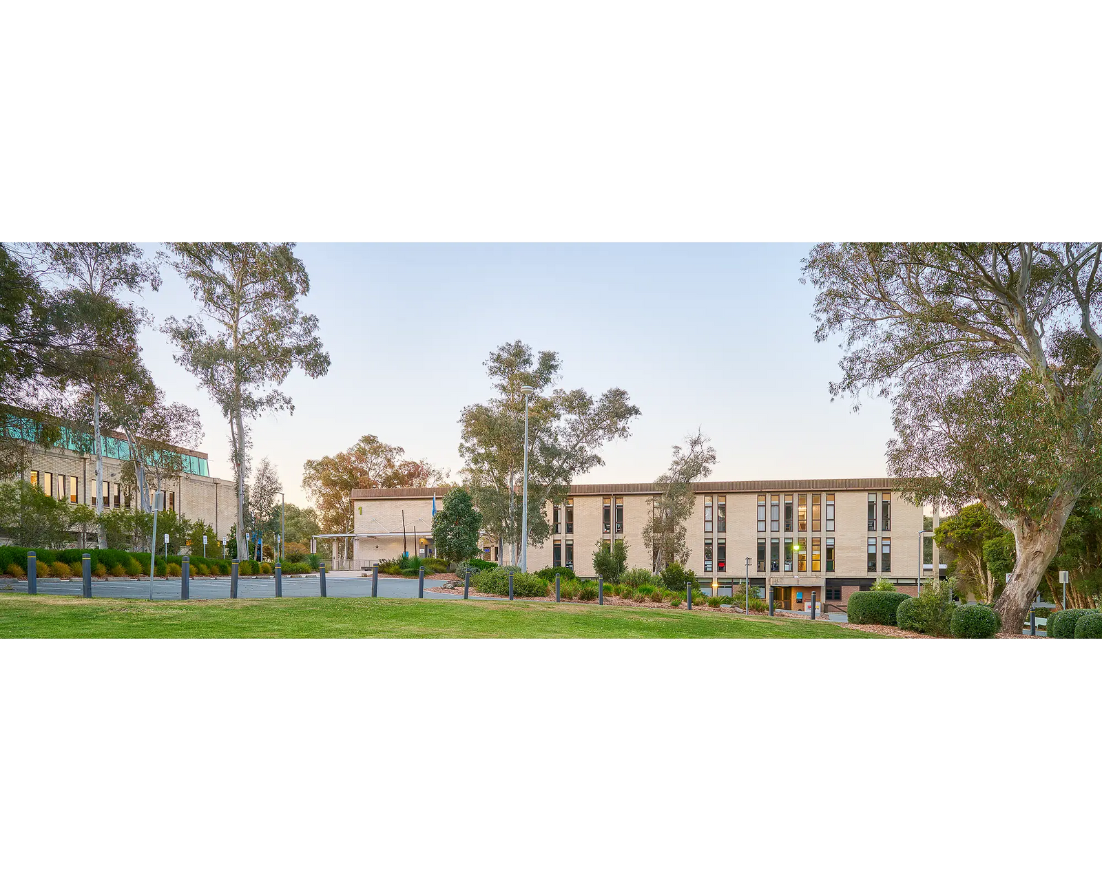 University Of Canberra. Buildings and gum trees.