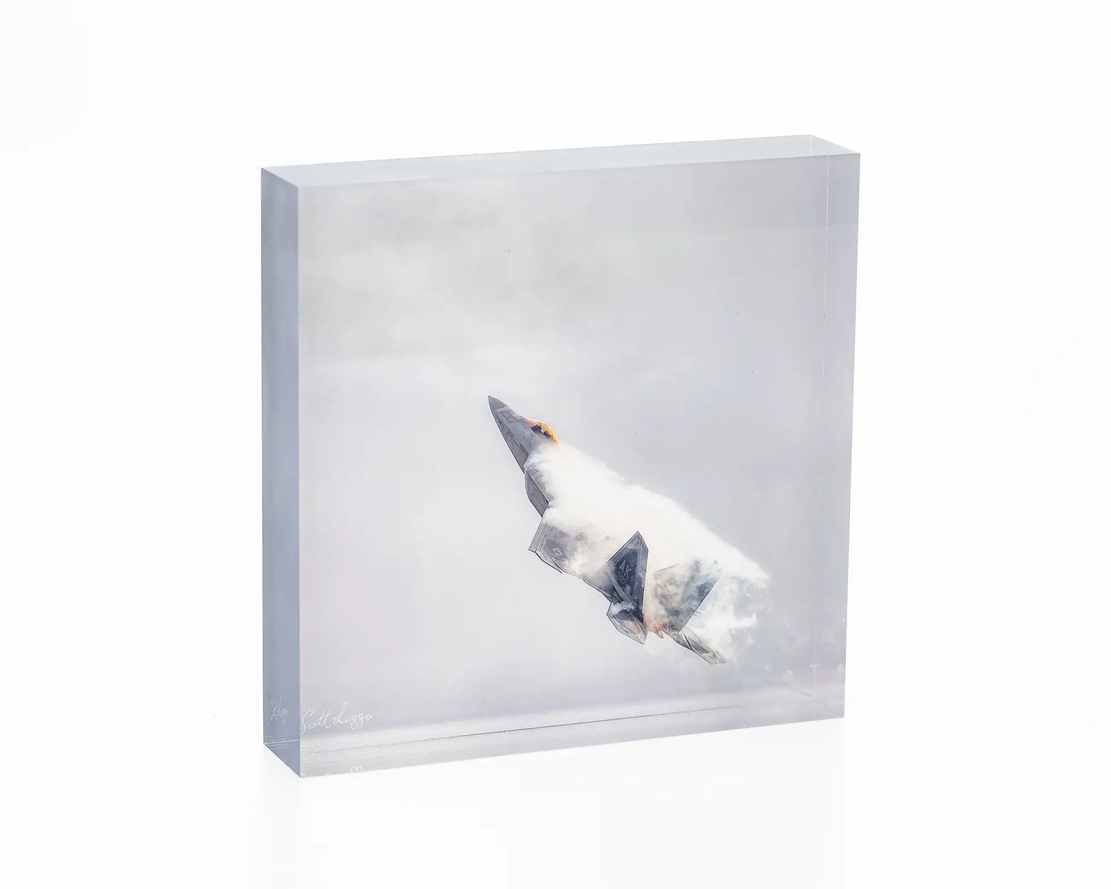 Vector - F-22 Raptor acrylic block aviation artwork.