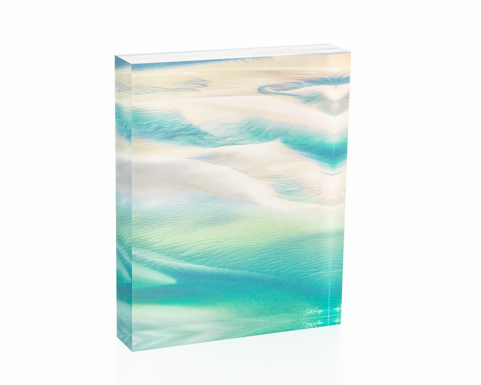 Whitsunday Colours acrylic block coastal artwork.
