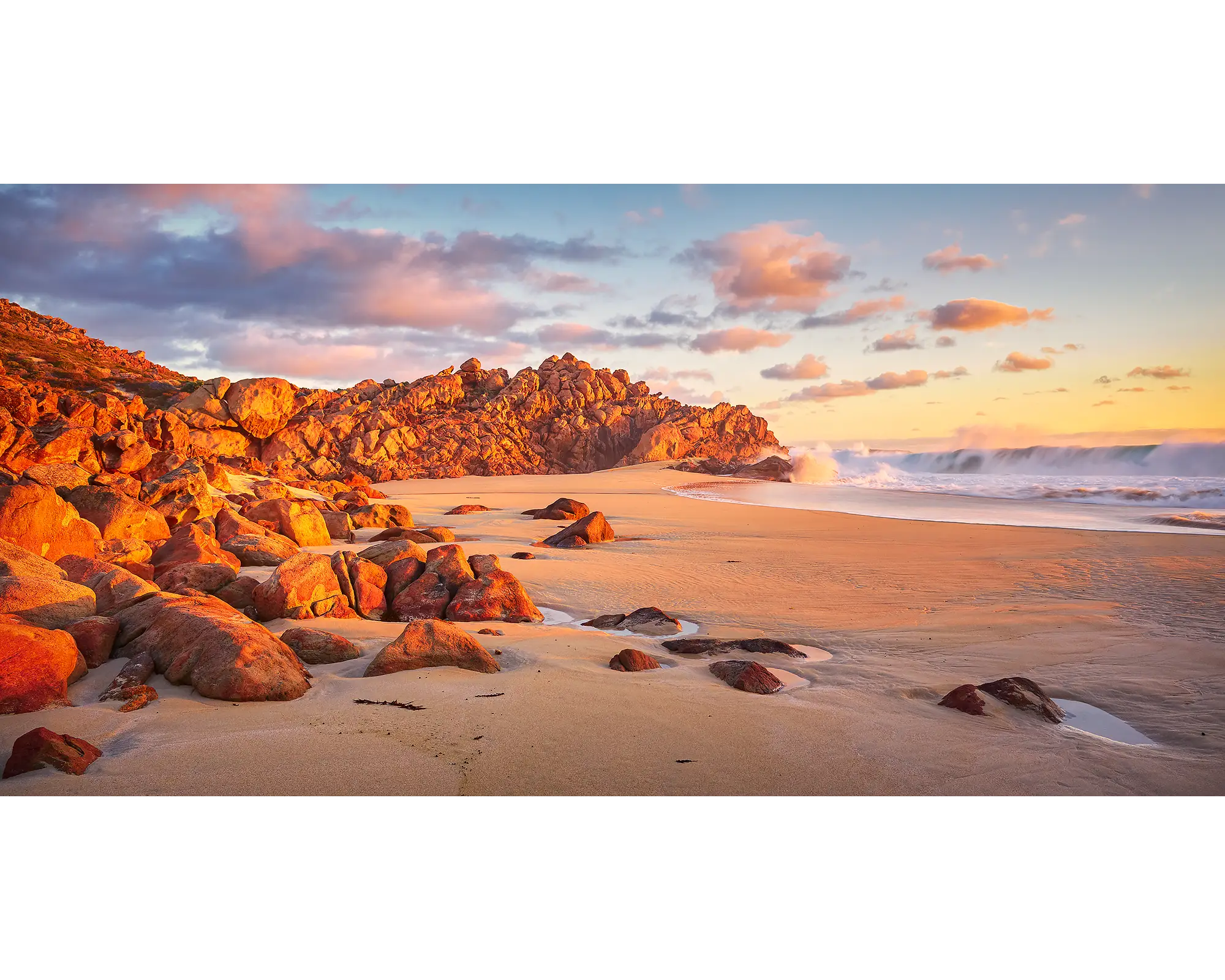 Sunset on Wyadup Beach, Western Australia.