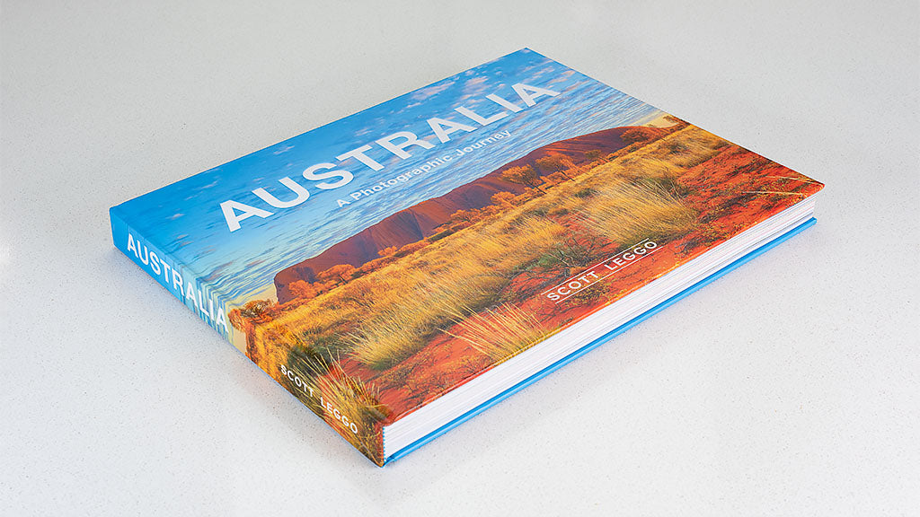 Australia book. Premium quality coffee table book. Australian landscape photography by Scott Leggo.