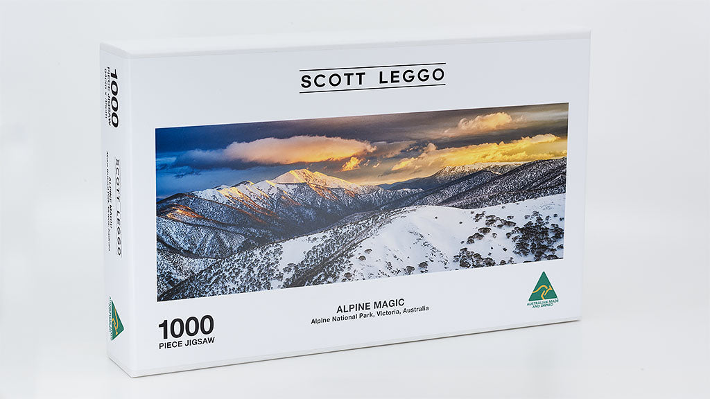 Premium quality, Australian made jigsaw puzzle of adults. 1000 piece. Alpine Magic.