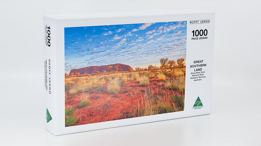 Premium quality, Australian made jigsaw puzzle of adults. 1000 piece. Great Southern Land.