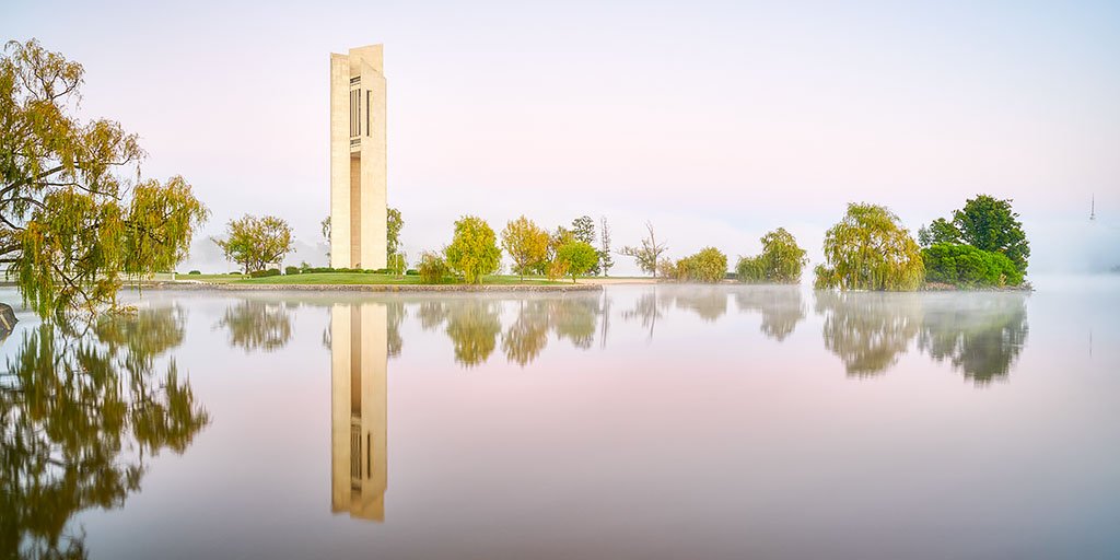 REFLECTIVE - National Carillon, Lake Burley Griffin, Canberra, Australian Capital Territory, Australia